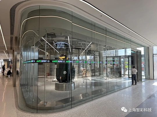 上海松江印象城Aape店鋪LED顯示屏設(shè)計(jì)、安裝